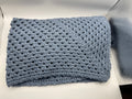Dark Blue Crochet Blanket
