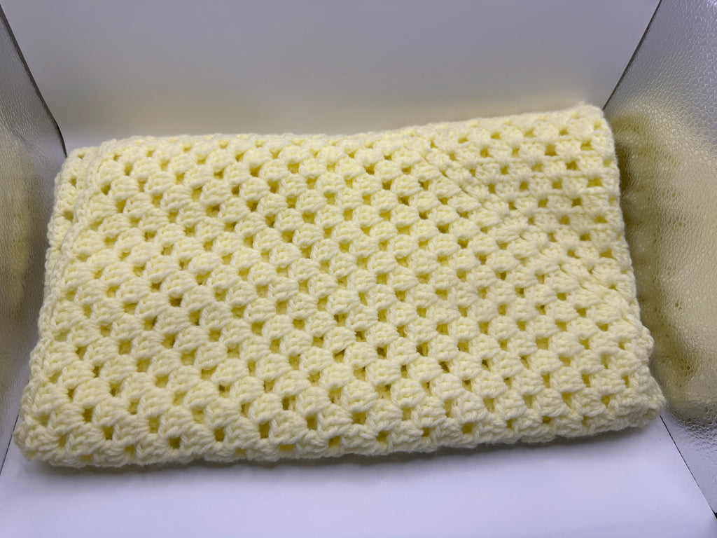 Yellow Crochet Blanket