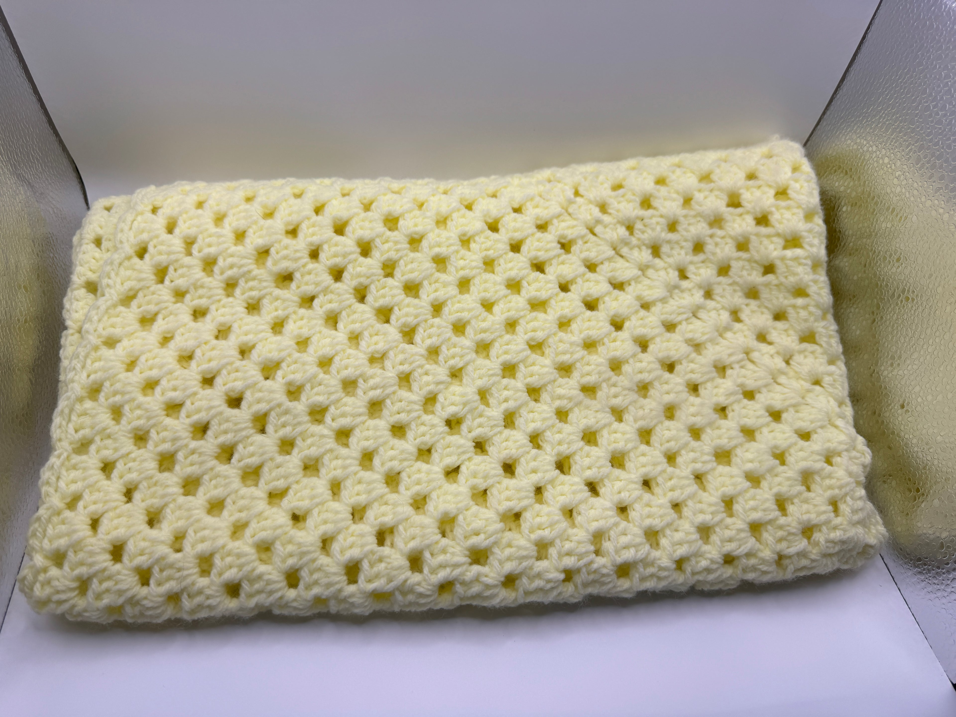 Yellow Crochet Blanket