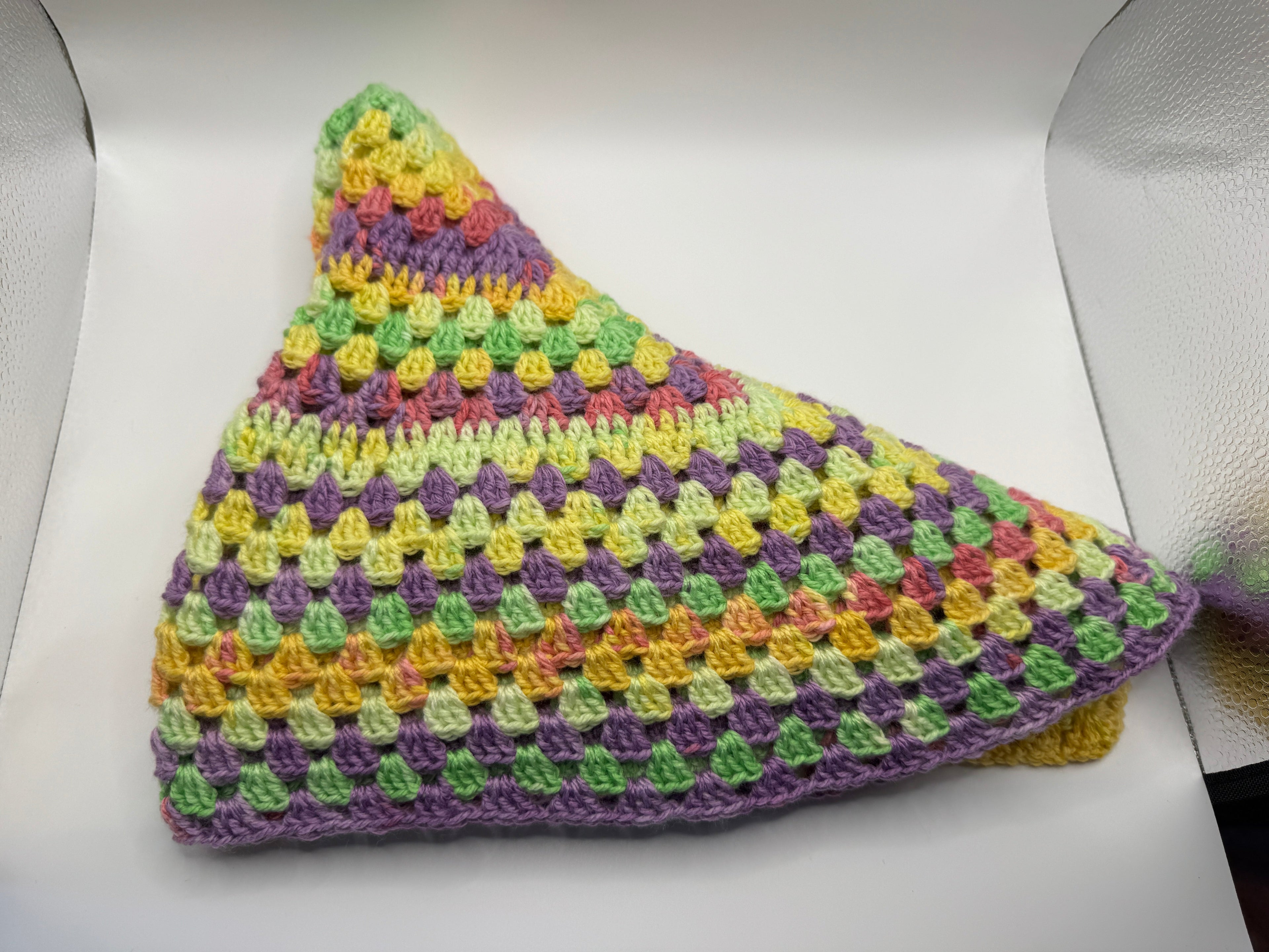 Multicoloured Star Crochet Blanket