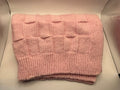 Pink knitted blanket
