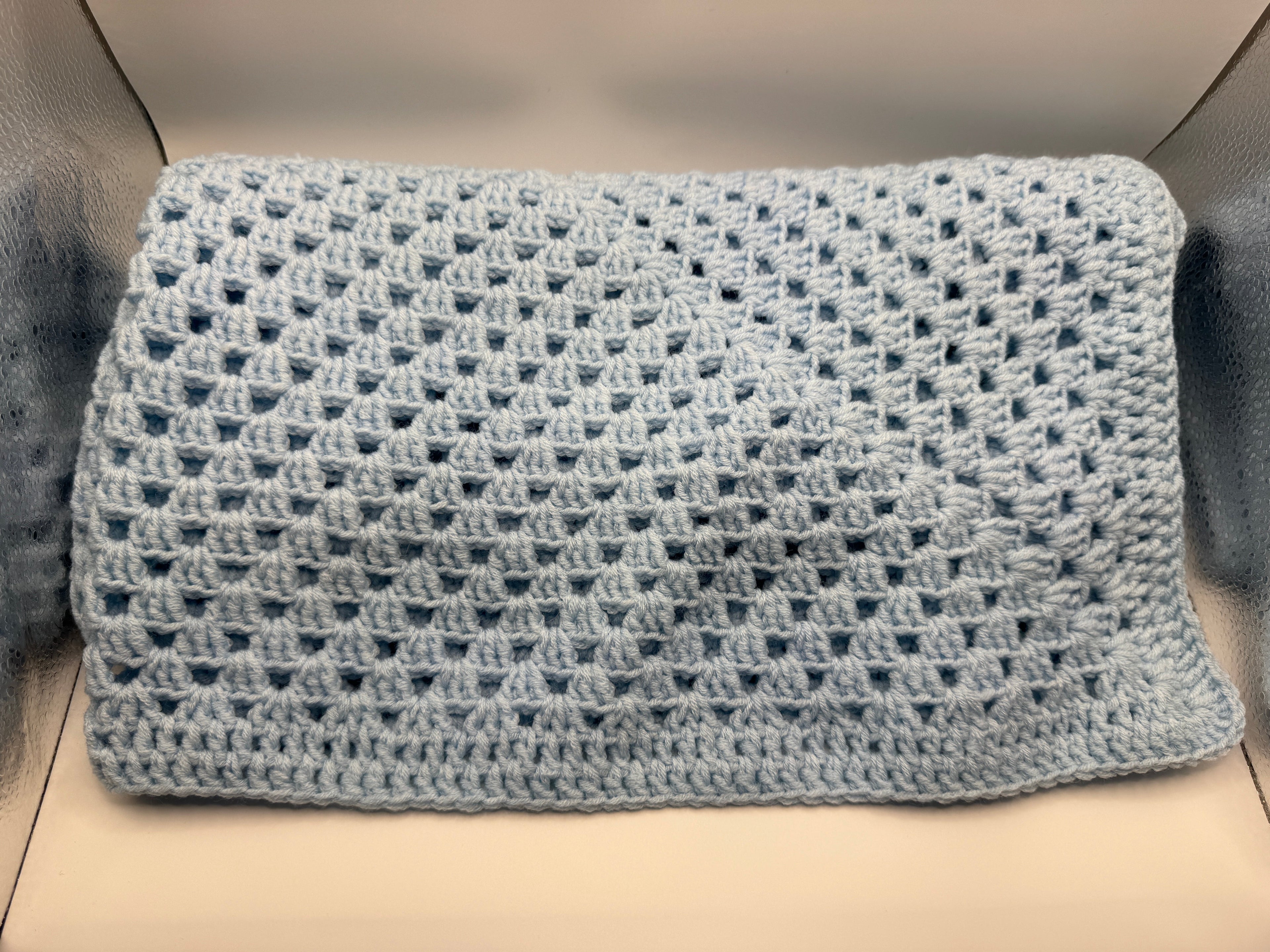 Blue Crochet Blanket