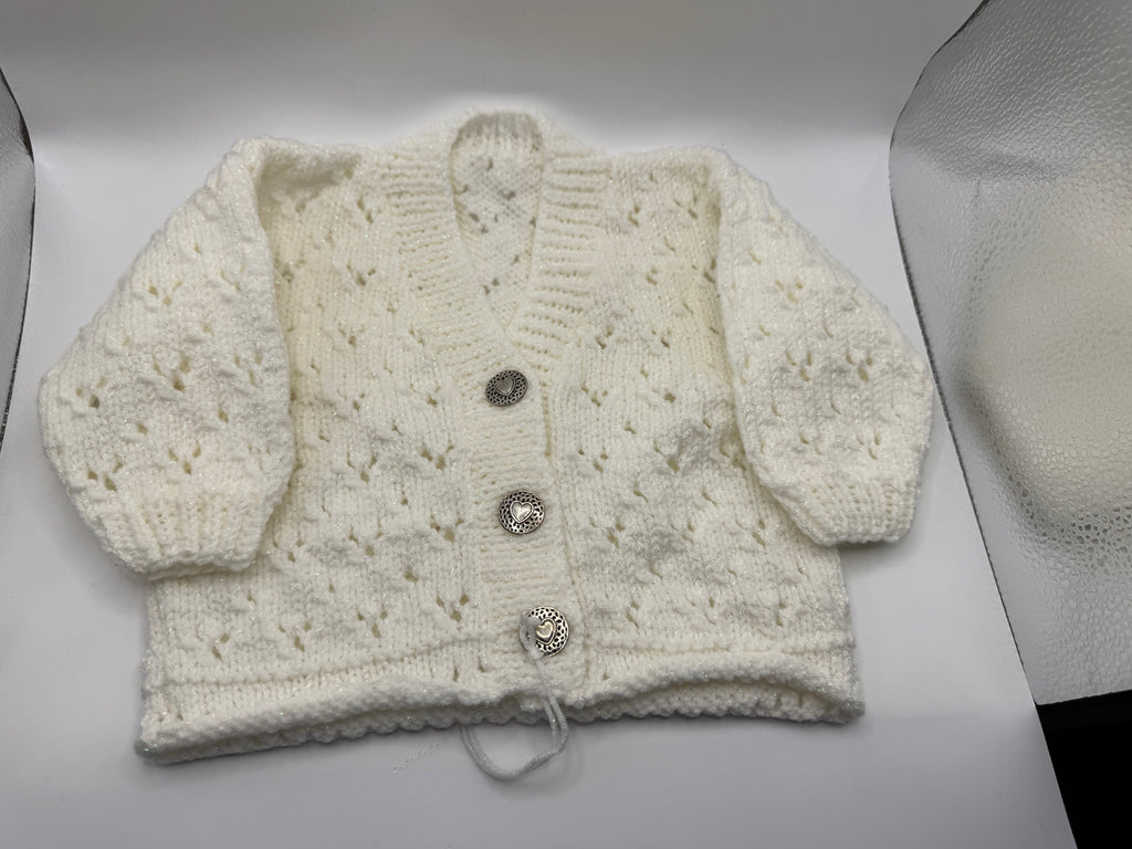 White Sparkly Cardigan