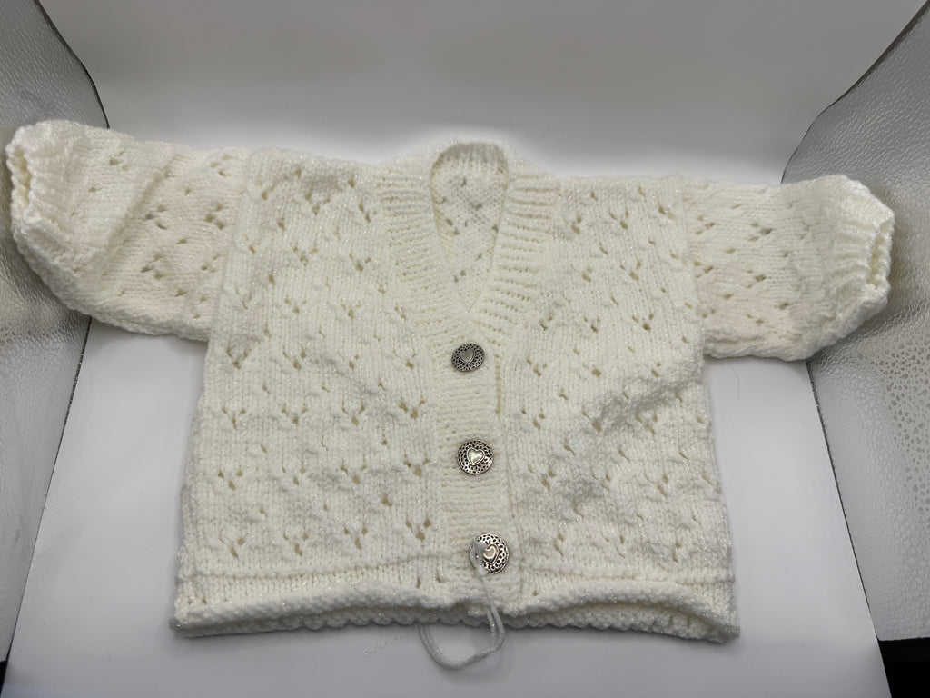White Sparkly Cardigan