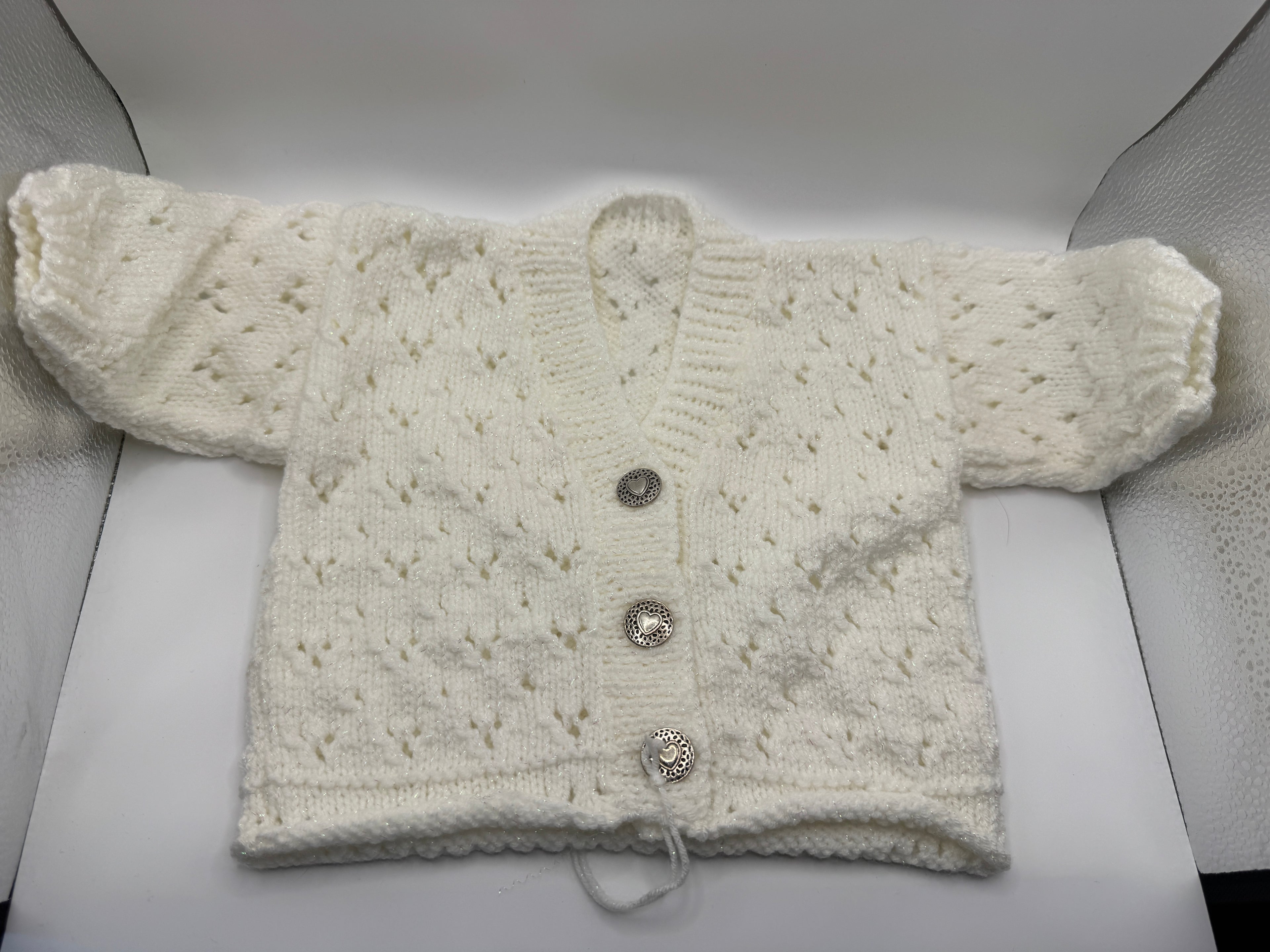 White Sparkly Cardigan