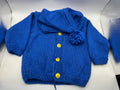 Blue Cardigan with Hood